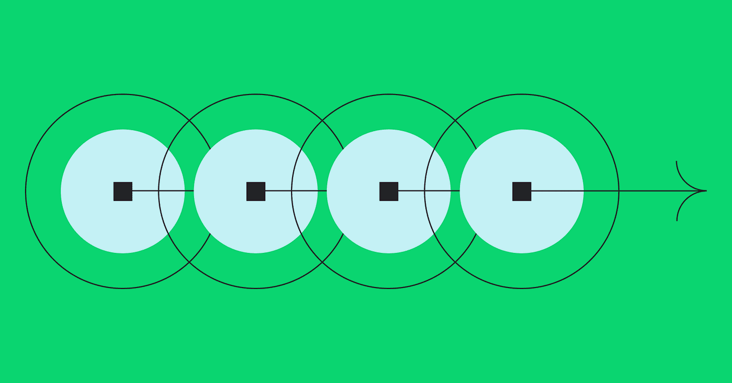 Abstract image of overlapping circles